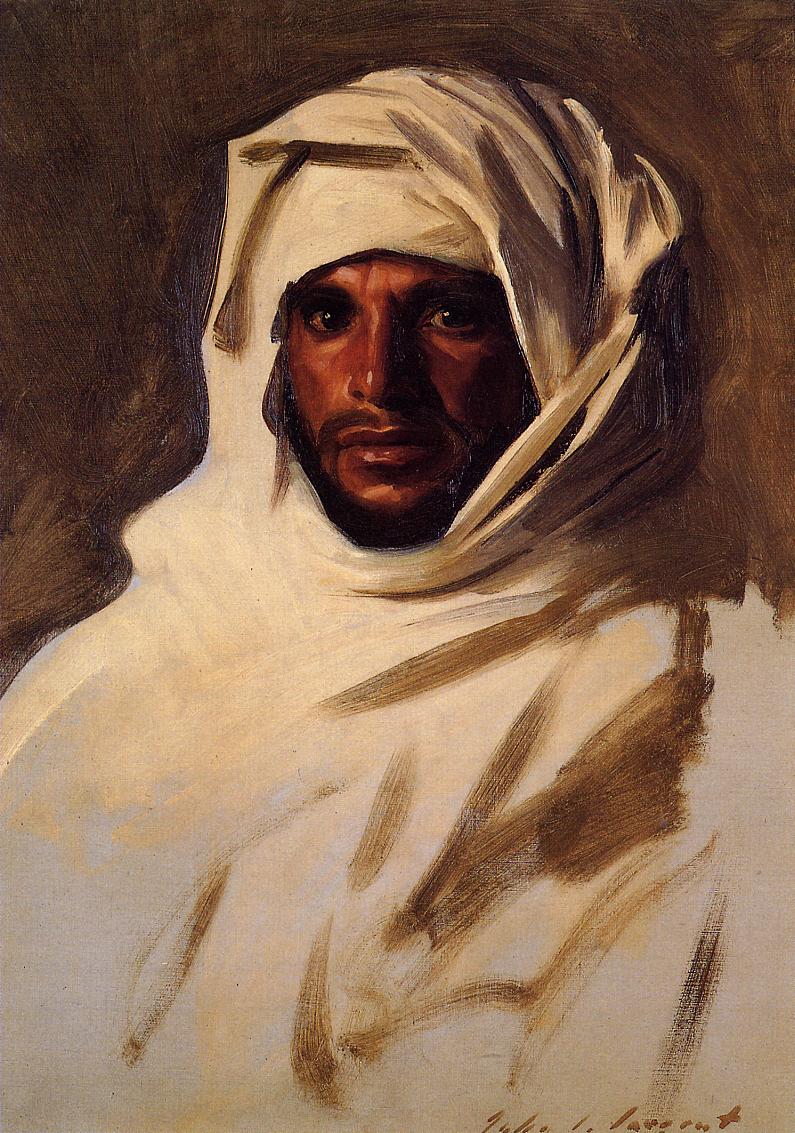A-Bedouin-Arab-1891-John-Singer-Sargent-Reproductie-Schilderij-1 A Bedouin Arab - Afbeelding 1