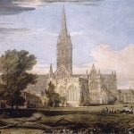 A General View of Salisbury Cathedral from the Bishops Garden