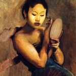 A Javanese Girl at Her Toilet