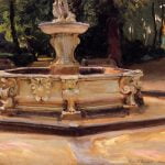 A Marble Fountain at Aranjuez Spain