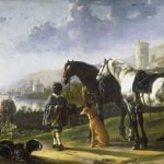 A Page with Two Horses(also known as The Negro Page)