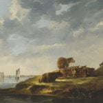 A River Landscape with Seve Cows