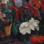 A still life with flowers