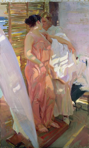 After-the-Bath-1916-Joaquin-Sorolla-y-Bastida-Reproductie-Schilderij-1 After the Bath - Afbeelding 1