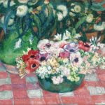 Anemones and Eucalyptus