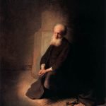 Apostle Peter Kneeling in Prison