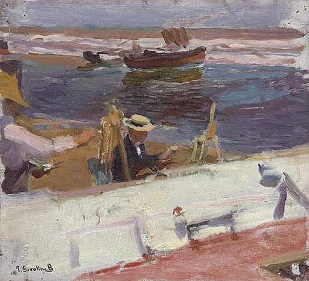 Apunte-de-la-Playa-Joaquin-Sorolla-y-Bastida-Reproductie-Schilderij-1 Apunte de la Playa - Afbeelding 1