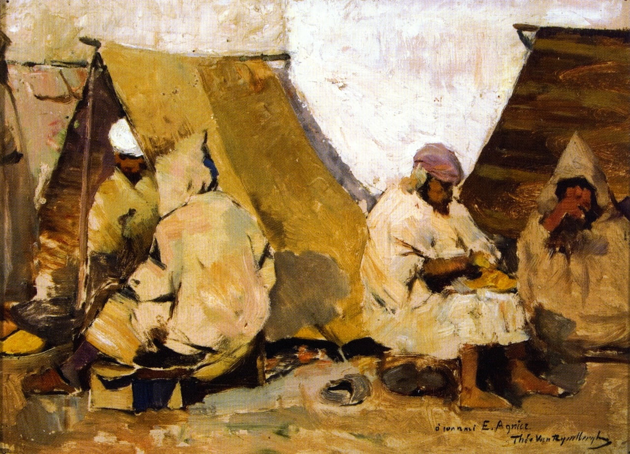 Arab-Cobblers-Theo-van-Rysselberghe-Reproductie-Schilderij-1 Arab Cobblers - Afbeelding 1