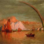 Arctic Sunset with Rainbow