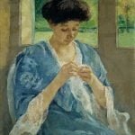 Augusta Sewing Before a Window