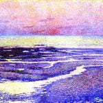 Beach at Low Tide Evening