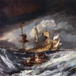 Boats Carrying out Anchors and Cables to Dutch Men of War