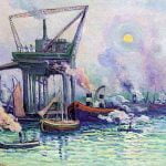 Boats in the Port of Rotterdam