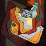 Bottle Wine Glass and Fruit Bowl