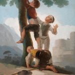 Boys Climbing a Tree