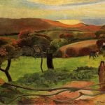 Breton Landscape Fields by the Sea (aka Le Pouldu)