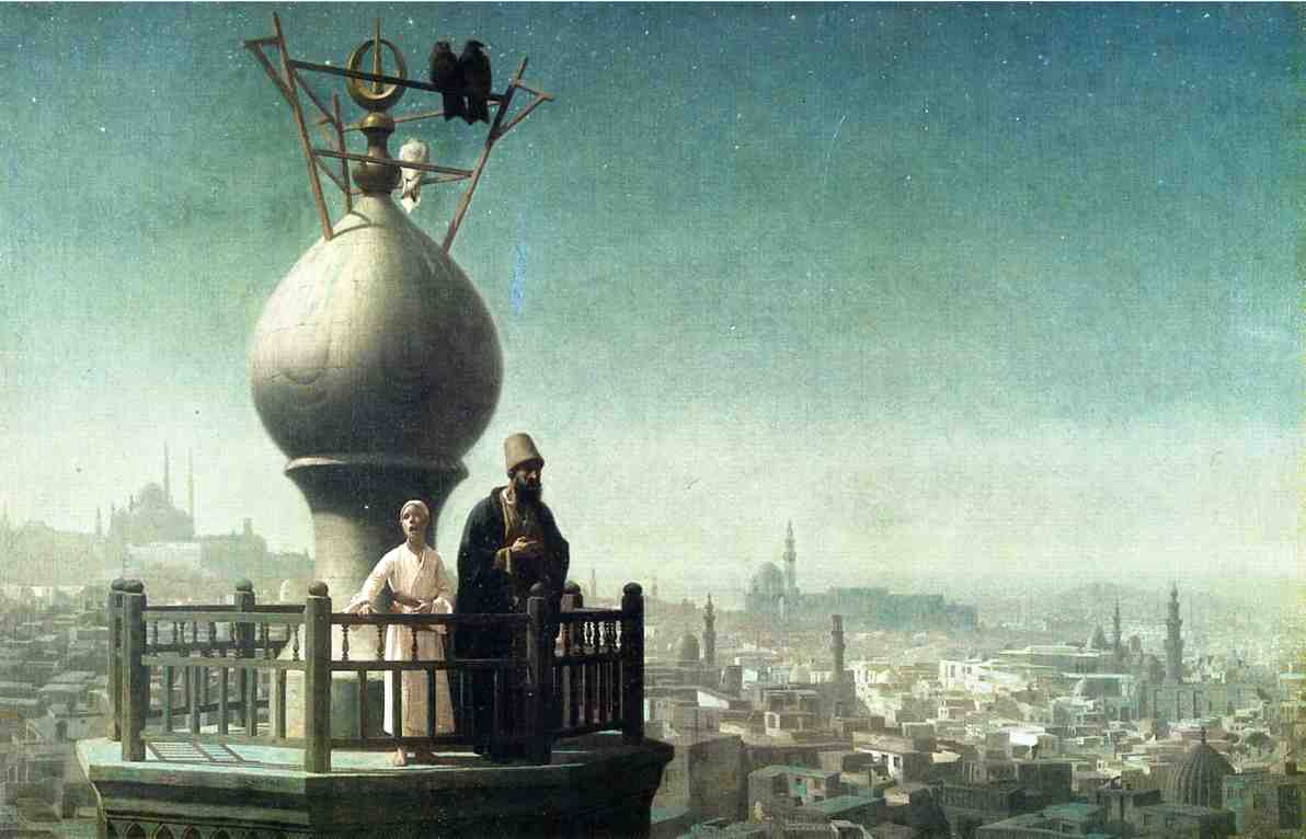 Call-to-Prayer-Cairo-aka-Moonlight-1880-Jean-Leon-Gerome-Reproductie-Schilderij-1 Call to Prayer Cairo aka Moonlight - Afbeelding 1