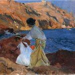 Clotilde and Elena on the Rocks at Javea