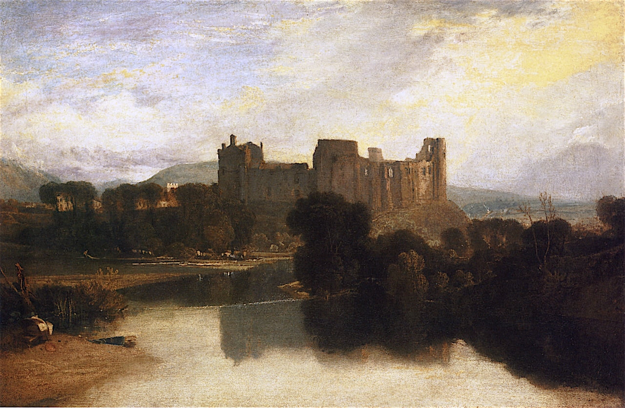 Cockermouth-Castle-Joseph-Mallord-William-Turner-Reproductie-Schilderij Cockermouth Castle - Afbeelding 1