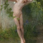 Cupid Flying over Water