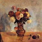 Dahlias in a Copper Vase