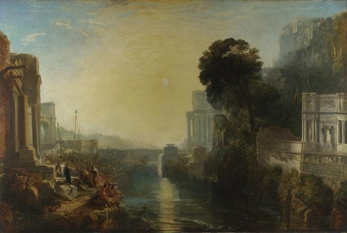 Dido-building-Carthage-Joseph-Mallord-William-Turner-Reproductie-Schilderij Dido building Carthage - Afbeelding 1