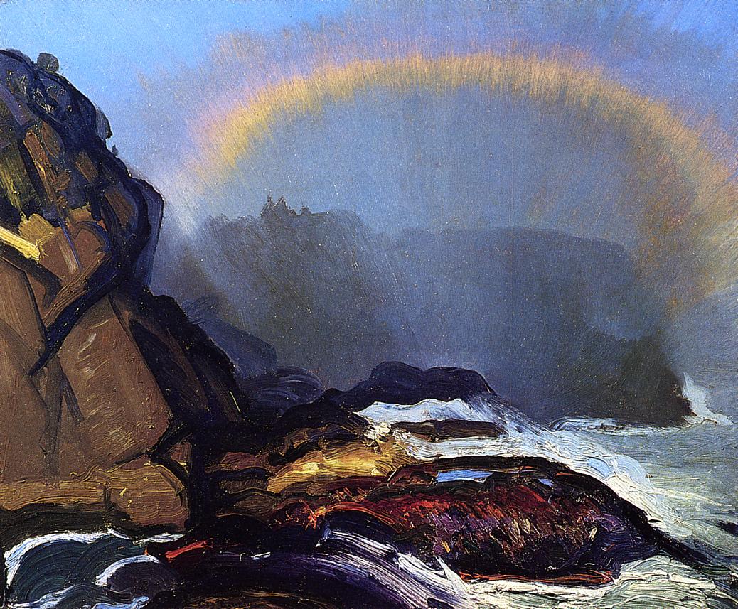 Fog-Rainbow-1913-George-Bellows-Reproductie-Schilderij Fog Rainbow - Afbeelding 1