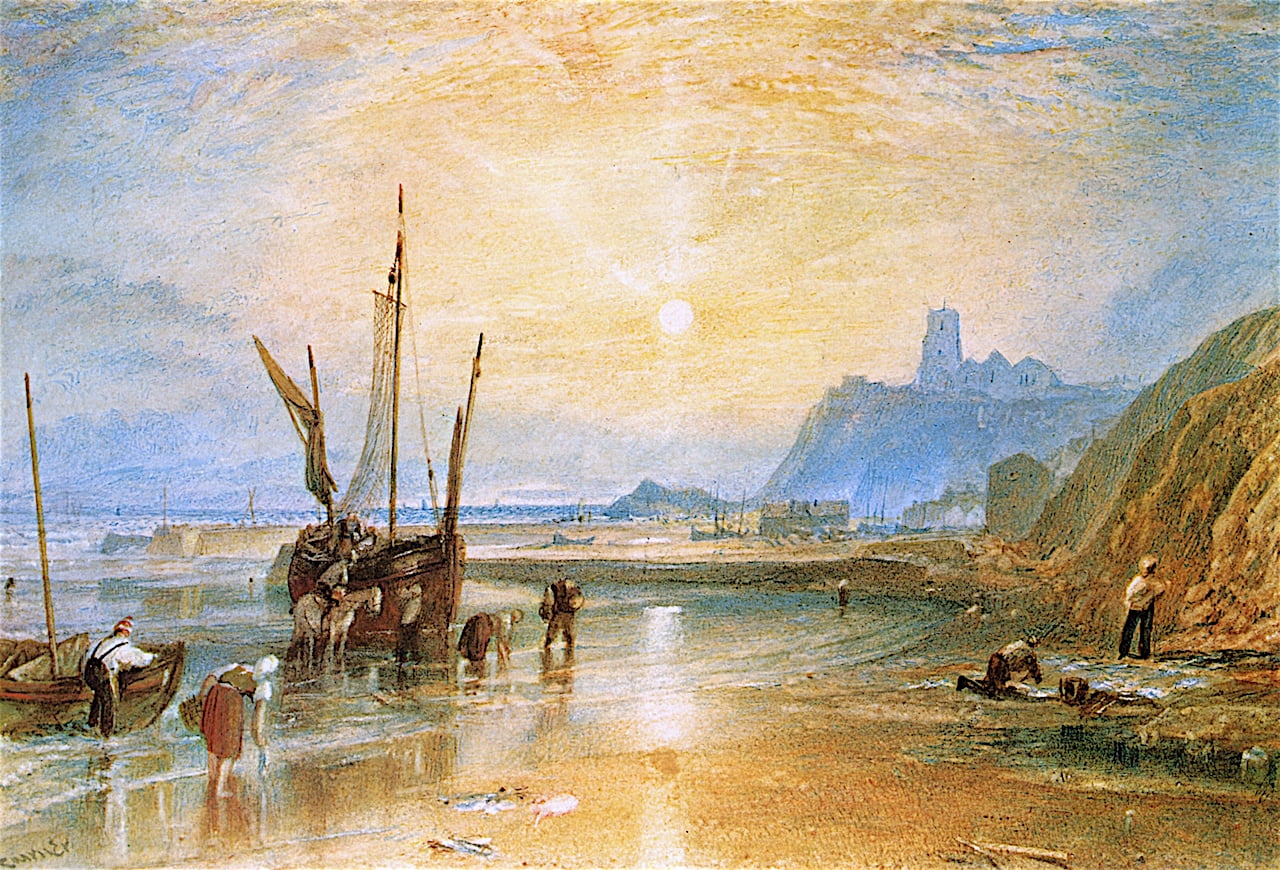 Folkestone-Joseph-Mallord-William-Turner-Reproductie-Schilderij Folkestone - Afbeelding 1