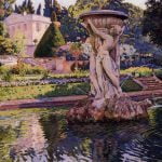 Garden with Villa and Fountain