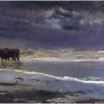 Gray day on Valencia beach