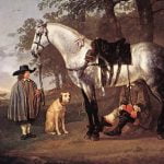 Grey Horse in a Landscape