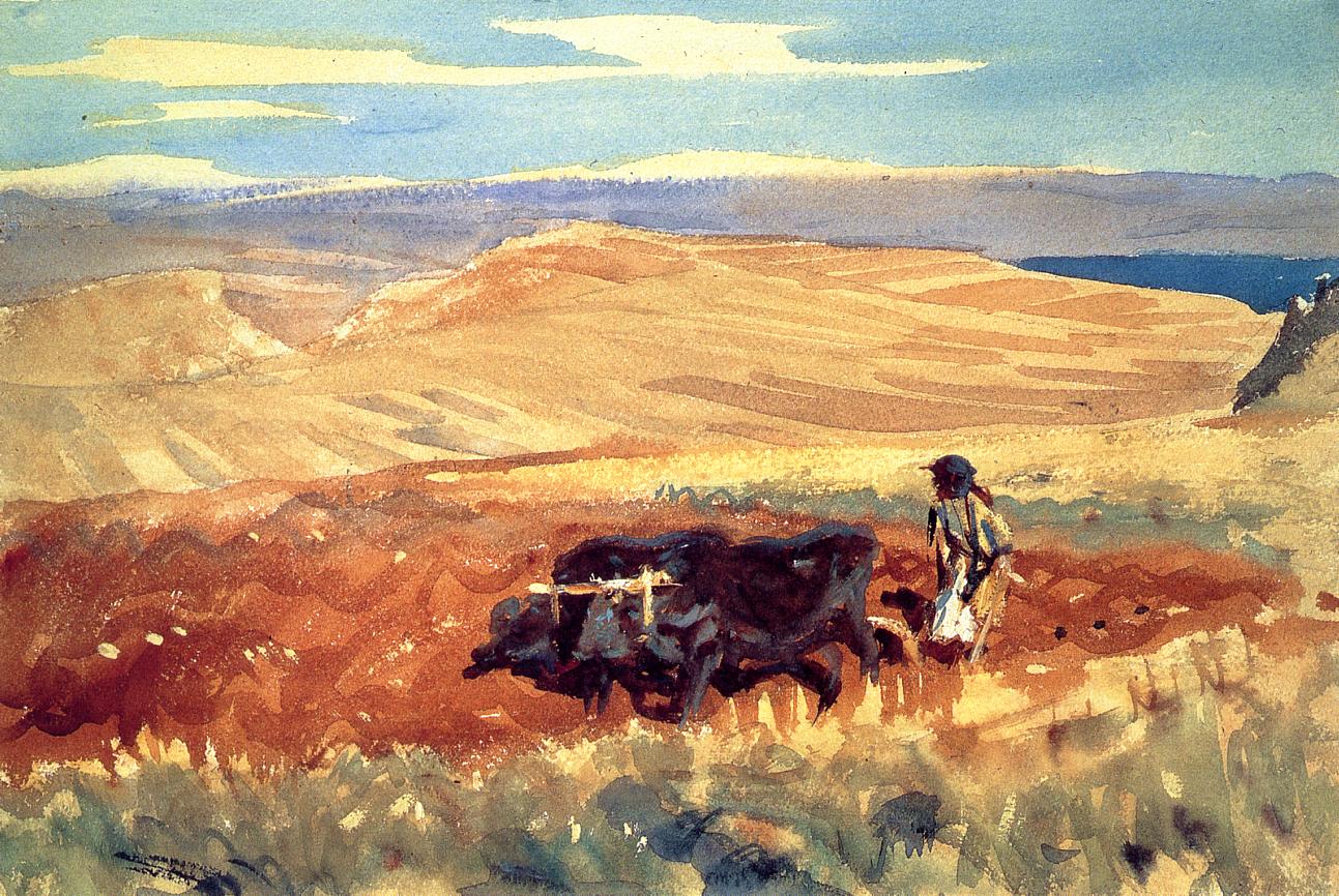 Hills-of-Galilee-John-Singer-Sargent-Reproductie-Schilderij-1 Hills of Galilee - Afbeelding 1