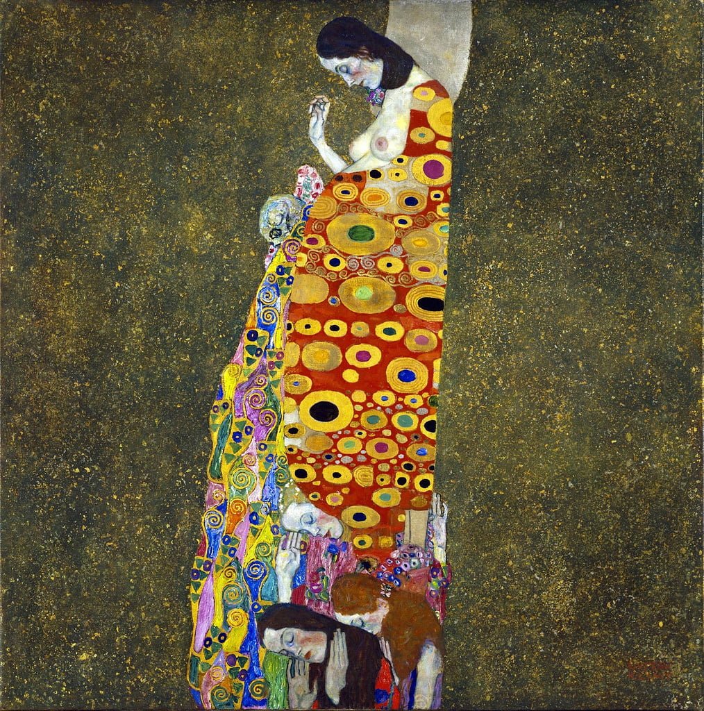 Hope-Gustav-Klimt-Reproductie-Schilderij Hope - Afbeelding 1