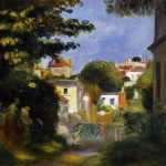 House and Figure among the Trees