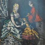 Interior with Two Women and a Child