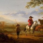 Landscape with Horseman, Shepherds and Cattle