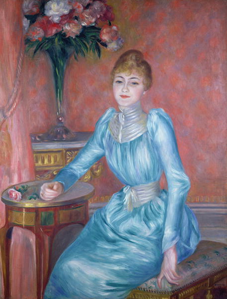 Madame-de-Bonnieres-1889-Pierre-Auguste-Renoir-Reproductie-Schilderij-1 Madame de Bonnieres - Afbeelding 1