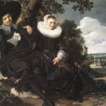 Married Couple In A Garden
