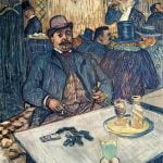 Monsieur Boleau in a Cafe