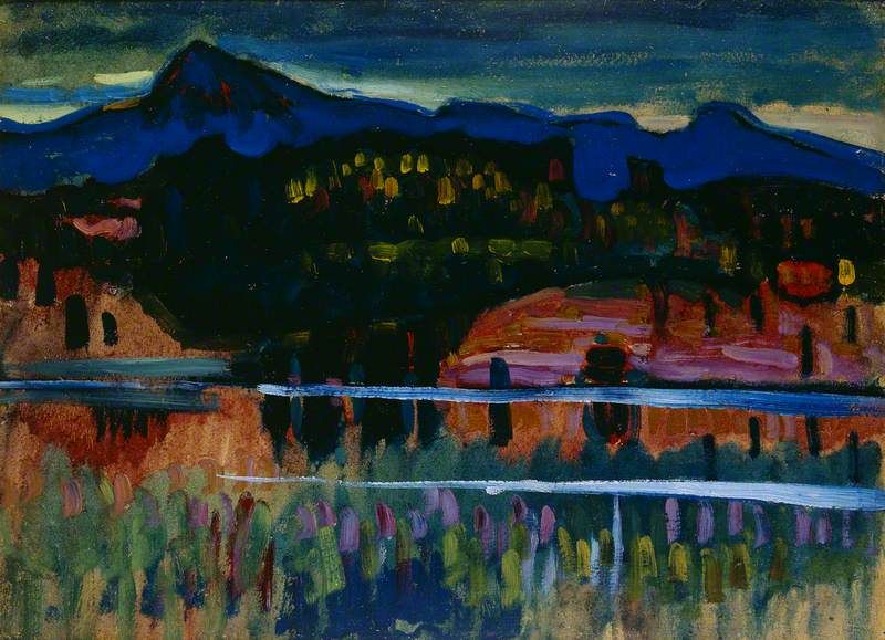 Kandinsky, Wassily, 1866-1944; Murnau-Staffelsee I Murnau-Staffelsee I - Afbeelding 1