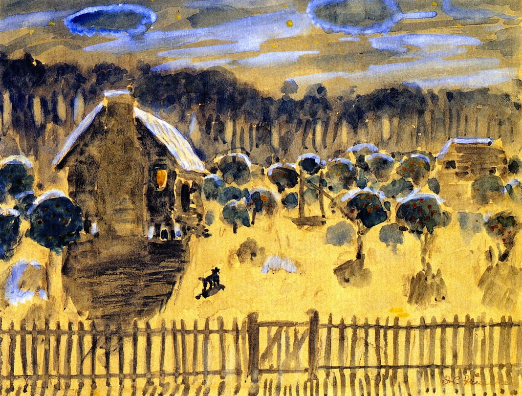 NIght-Orange-Grove-Frederick-C-Frieseke-Reproductie-Schilderij NIght Orange Grove - Afbeelding 1