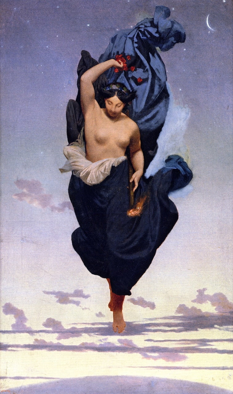 Night-Jean-Leon-Gerome-Reproductie-Schilderij Night - Afbeelding 1