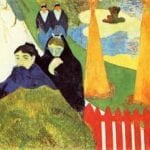 Old Women at Arles (aka Women from Arles in the Public Gardens The Mistral)