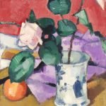 Pink Roses in a Chinese Vase