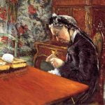 Portrait of Madame Boissiere Knitting