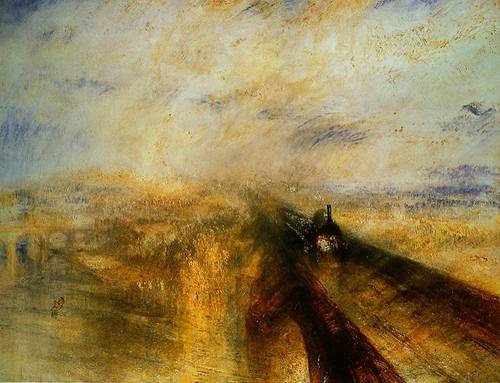 Rain-Steam-And-Speed-The-Great-Western-Railway-1844-Joseph-Mallord-William-Turner-Reproductie-Schilderij-2 Rain Steam And Speed–The Great Western Railway - Afbeelding 1
