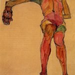 Seated Male Nude Right Hand Outstretched