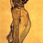 Self Portrait with Arm Twisting above Head