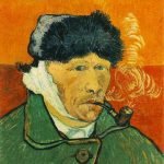 Self-Portrait with Bandaged Ear and Pipe