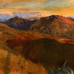 Sierra Nevada from the Cemetery Granada